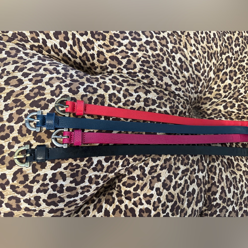 NWOT Lot Of 4 Coldwater Creek Slim Belts Medium